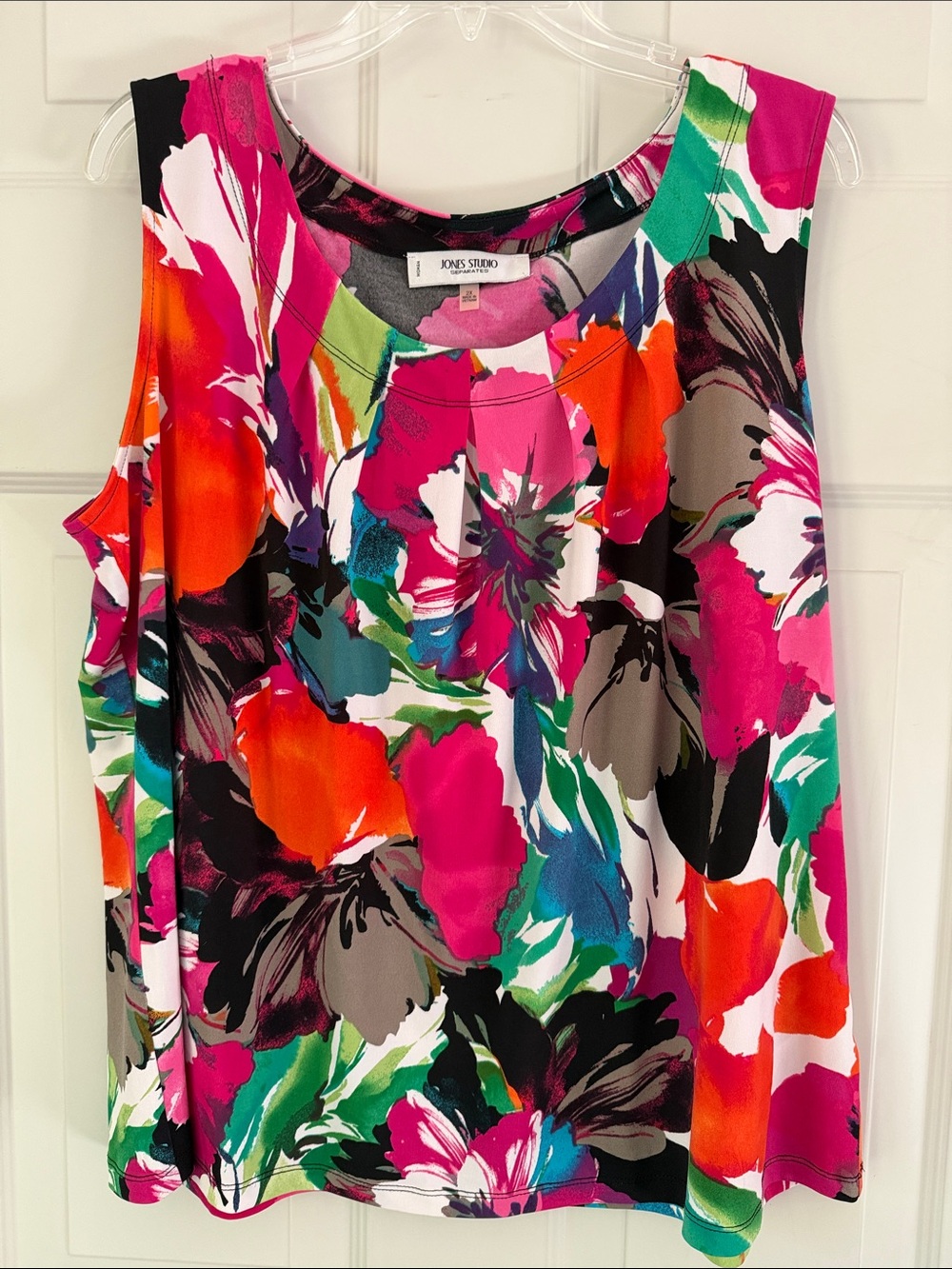 Jones Studio Vibrant Floral Tank 2X